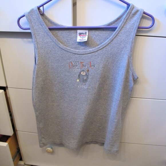 Sitewide Sale Over The Line Tank Top Gray Size Medium - Picture 1 of 5